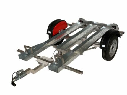 REMOLQUE PLEGABLE Modelo HD 2 motos ligeras + carril central